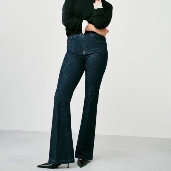 SPANX Denim - SPANXshape™ Original EveryWear Flare Jeans | Raw Indigo XS TP Petite